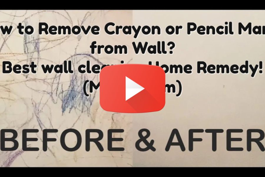 How to Remove Crayon or Pencil Marks from Wall? Best wall cleaning Home Remedy! (Malayalam)